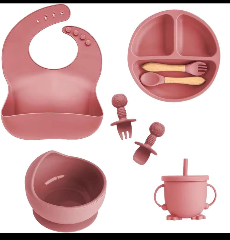 Set De Vajilla Silicona Para Bebés Plato